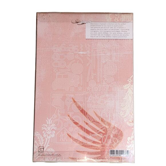 BasicGrey Undressed Recess Embellishments Self Adhesive Chipboard‎ Scrapbooking - Picture 4 of 5